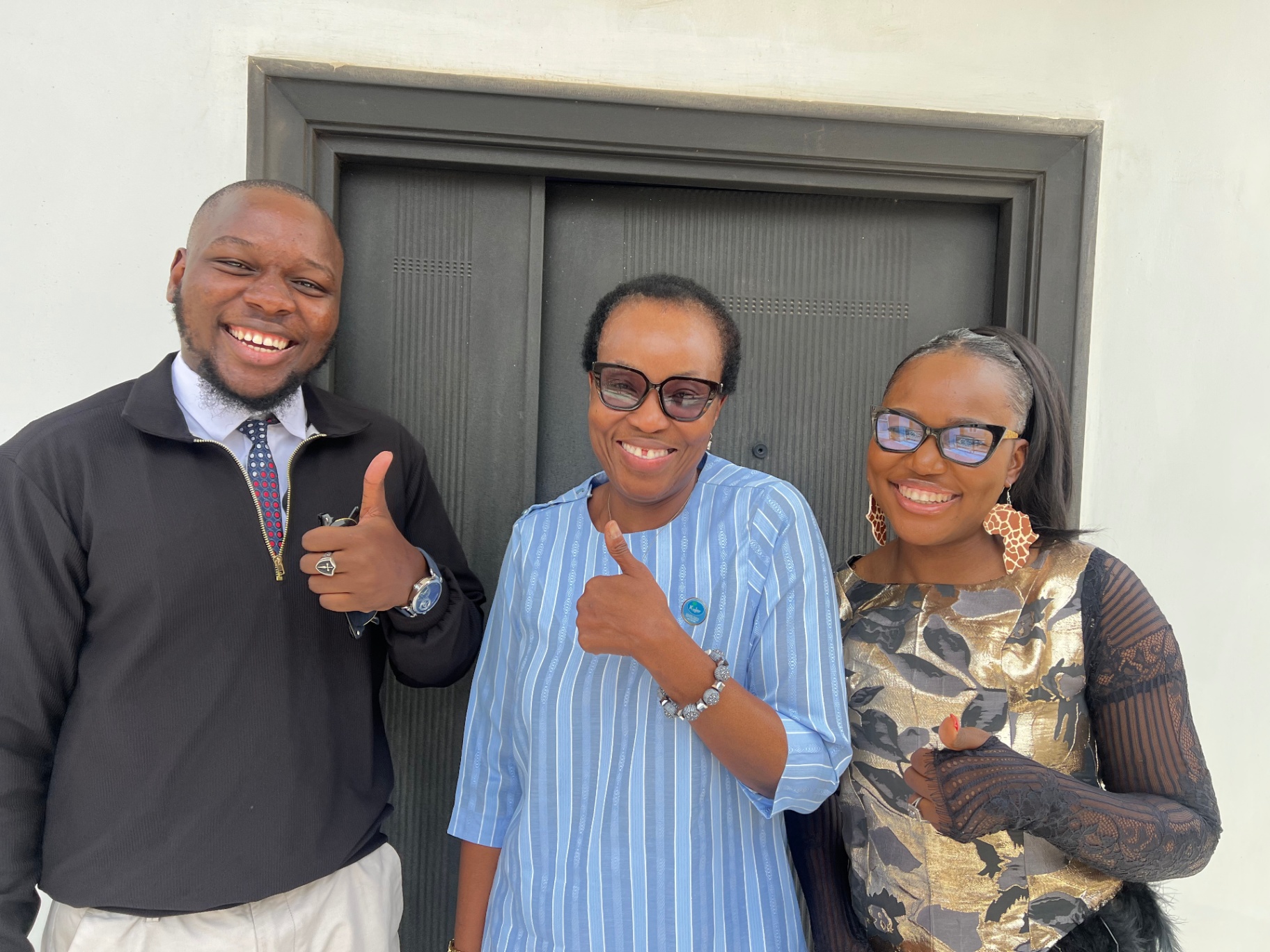 Team with partner after successful engagement